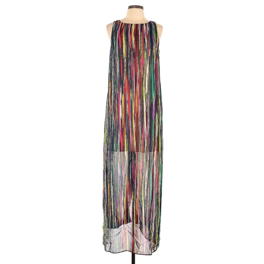 Sangria Colorful Striped Maxi Dress